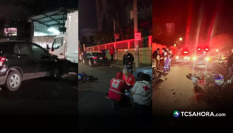 En las últimas horas se han registrado accidentes de tránsito en diferentes puntos del país, que han dejado varias personas lesionadas.