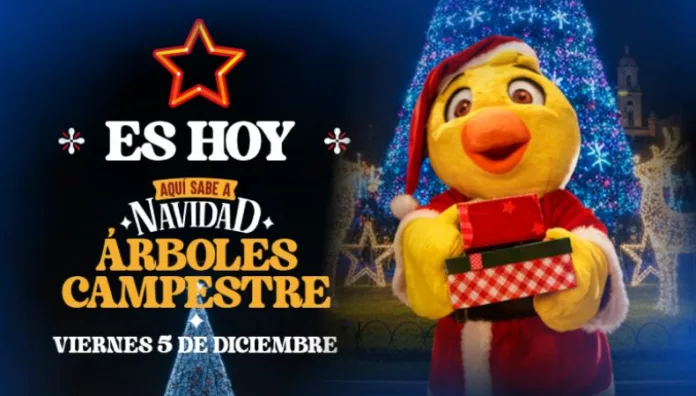 Llegó el día: Pollo Campestre ¡enciende la Navidad! Pollo Campestre encenderá este viernes 5 de diciembre sus árboles navideños en San Salvador, Santa Ana y San Miguel.
