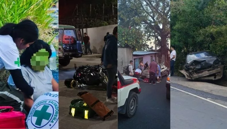 Racha de accidentes de tránsito deja varias personas lesionadas