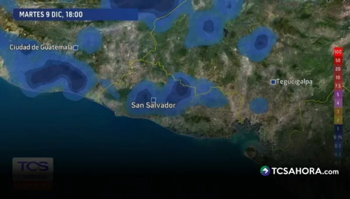 Este martes continuarán las lluvias y tendremos cielos nublados Las lluvias se tendrán principalmente en las cordilleras Apaneca–Ilamatepec y El Bálsamo, incluyendo el Área Metropolitana de San Salvador.
