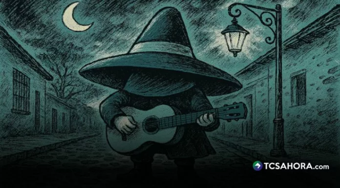 El Sombrerón, personaje mítico de El Salvador, embruja con su guitarra a jóvenes desprevenidas y deja su rastro en caballos enredados.