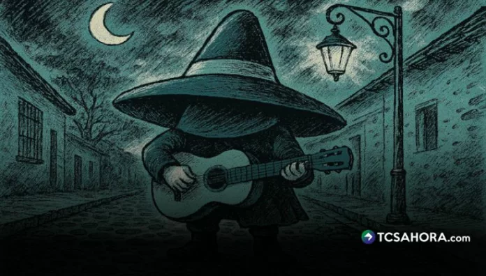 El Sombrerón el pequeño hombre que embruja con su guitarra El Sombrerón, personaje mítico de El Salvador, embruja con su guitarra a jóvenes desprevenidas y deja su rastro en caballos enredados.