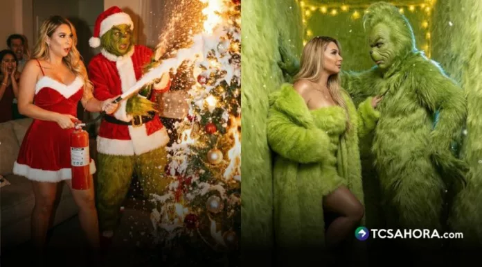 La conductora de “Prendi2” compartió un carrusel de imágenes creadas con Inteligencia Artificial, donde aparece protagonizando escenas navideñas inspiradas en “El Grinch”, una tendencia digital que domina las redes en esta temporada.