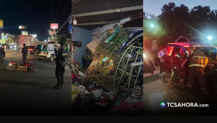 Varios accidentes dejaron personas lesionadas en distintos puntos del país Un motociclista accidentado, un microbús que chocó con un camión y un conductor atrapado tras impactar contra un poste fueron parte de varios accidentes registrados durante la noche del martes y la madrugada de este miércoles.
