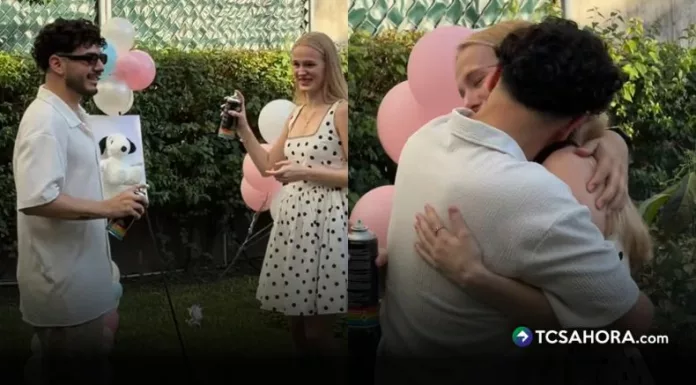 El conductor dio a conocer el sexo del bebé que espera junto a su pareja durante una reunión íntima, que luego compartió en redes sociales.