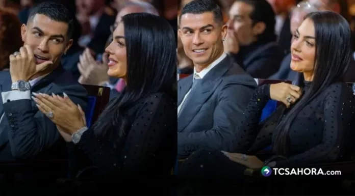 La modelo acaparó las miradas en los Globe Soccer Awards 2025 con un look sofisticado, un anillo de compromiso que llamó la atención y un mensaje público de Cristiano Ronaldo dedicado a ella.