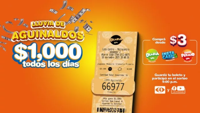 ¡Así de fácil podés ganar $1,000 con la nueva promo de LOTO! Con solo $3 podés participar automáticamente en la rifa diaria de $1,000 con la