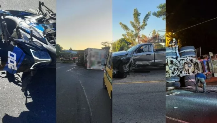 Accidentes de tránsito dejan un fallecido y varios lesionados En las últimas horas se han registrado accidentes de tránsito en diferentes puntos del país que han dejado un fallecido y varios lesionados.