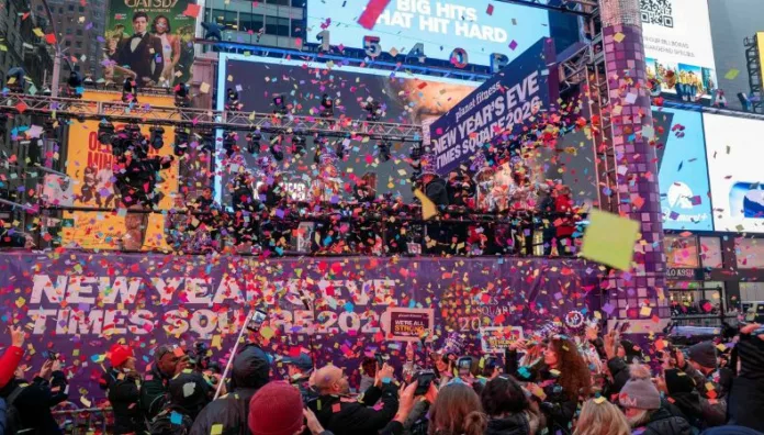 Todo listo en Times Square para recibir el Año Nuevo El Times Square es el epicentro de las celebraciones para recibir la llegada del Año Nuevo en Estados Unidos.