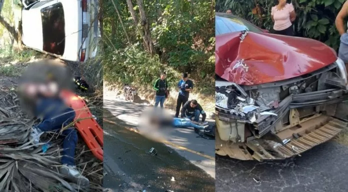 Varios accidentes de tránsito se registraron durante las primeras horas de 2026 en distintos puntos del país.