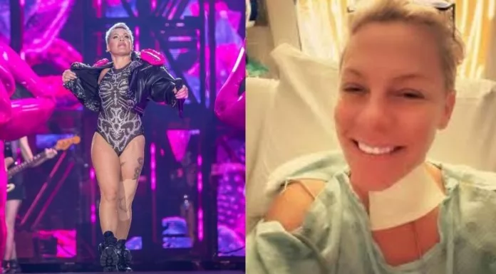 La reconocida cantante Pink, fue hospitalizada debido a que se sometió a una cirugía en el cuello y envío un mensaje a sus fans.