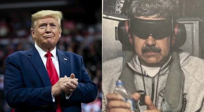 El presidente Trump difundió la primera fotografía de Nicolás Maduro luego de ser capturado y sacado de Venezuela.