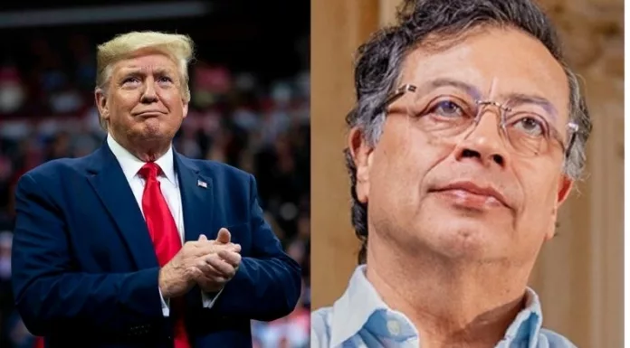 El presidente Donald Trump dijo que su homólogo colombiano, Gustavo Petro tiene fábricas de cocaína y advirtió que 