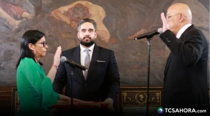 Delcy Rodríguez fue juramentada este lunes como presidenta interina de Venezuela.