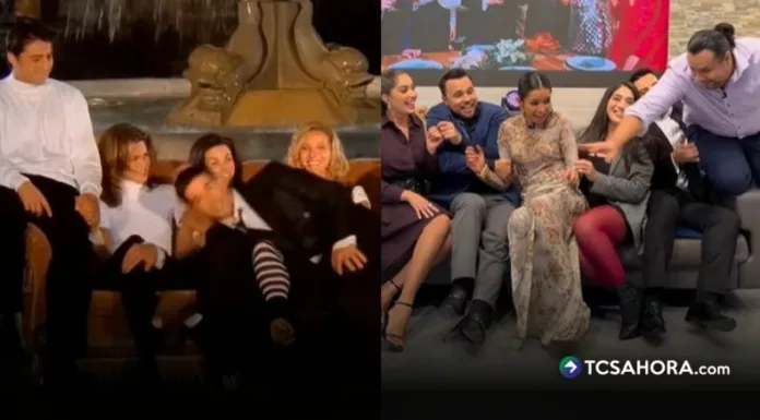 Henry Urbina, Larissa Graniello, Ana Cortez, Ale Retana, Mario Sibrián y el Chef Beltrán llevaron al set de “Viva la Mañana” una recreación directa del intro de “Friends”.