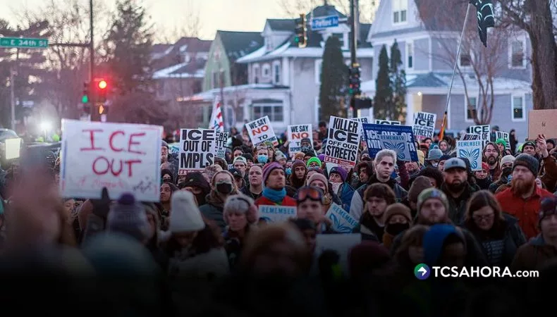 Protestas en Minneapolis tras muerte de mujer durante operativo de ICE