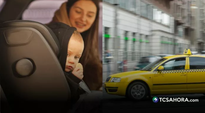 La obligación de usar silla de retención infantil para menores de cinco años plantea dudas cuando el traslado se realiza en taxi.