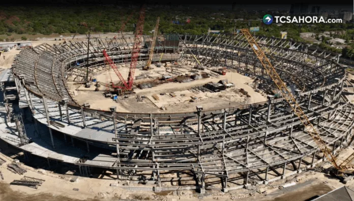 Imágenes revelan el avance del nuevo Estadio Nacional de El Salvador El nuevo Estadio Nacional de El Salvador se espera que sea inaugurado en los primeros cuatro meses del 2027.