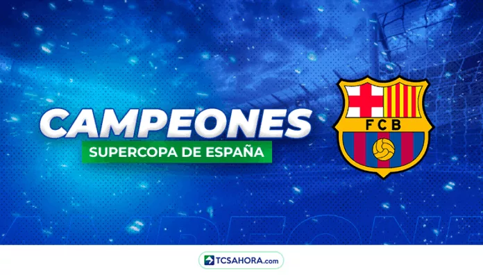 CAMPEÓN BARCELONA El Barcelona derrotó en un partidazo al Real Madrid y se quedó por segundo año consecutivo con el título de la Supercopa de España.