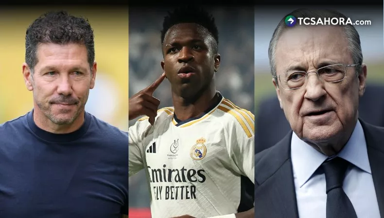 Simeone se disculpa con Vinícius y Florentino tras discusión