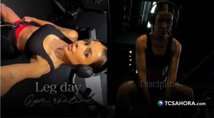 La conductora de Viva la Mañana mostró en Instagram cómo entrena con ejercicios simples, peso fuerte y repeticiones cortas.