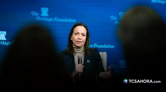 María Corina Machado afirmó que Venezuela será libre con apoyo internacional, tras reunirse con el presidente de EE. UU., Donald Trump.