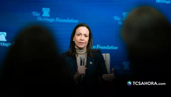 Venezuela será libre, afirmó Machado tras reunión con Trump María Corina Machado afirmó que Venezuela será libre con apoyo internacional, tras reunirse con el presidente de EE. UU., Donald Trump.