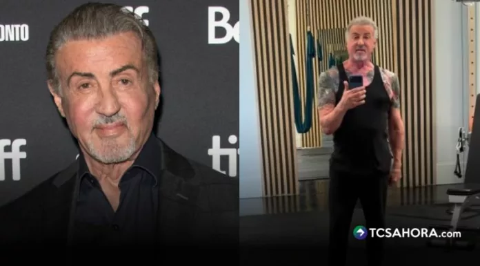 El actor mostró su rutina desde el gimnasio privado de su casa en Palm Beach, donde dejó ver sus brazos musculosos y habló de esfuerzo y constancia.