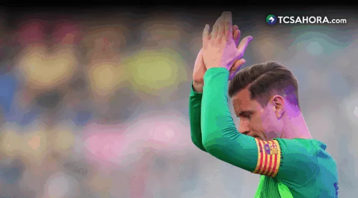 Marc André Ter Stegen se marcha en calidad de préstamo hasta el final de la temporada al Girona FC de España.