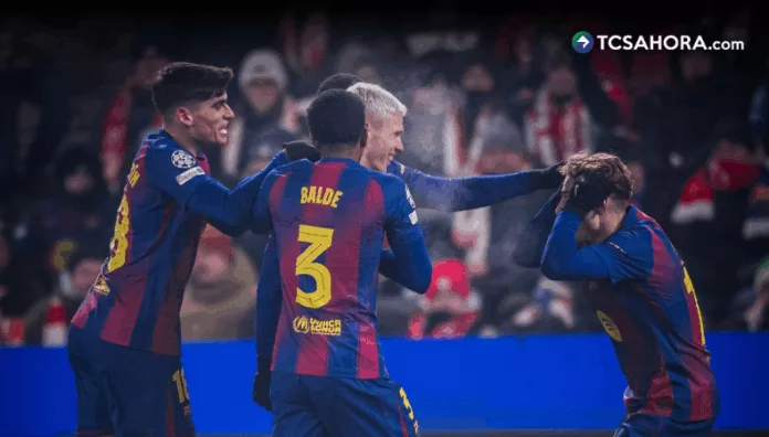 Estos fueron los goles en la victoria del Barcelona en Champions