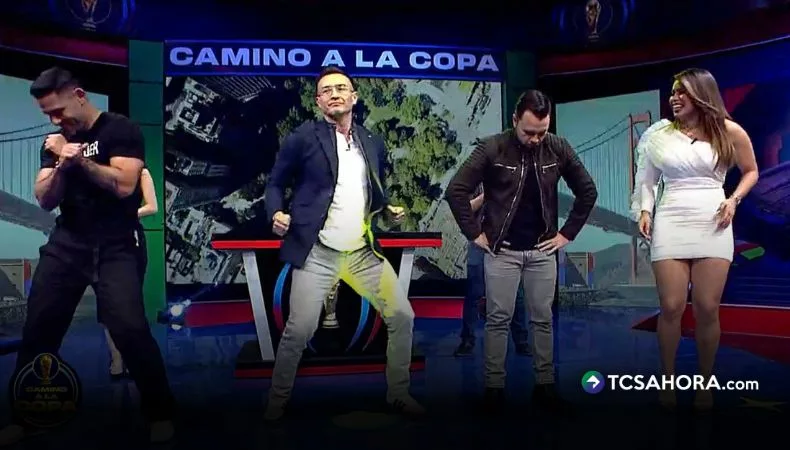 Alex, Víctor y Mario Sibrián bailan en el set de “Camino a la Copa”