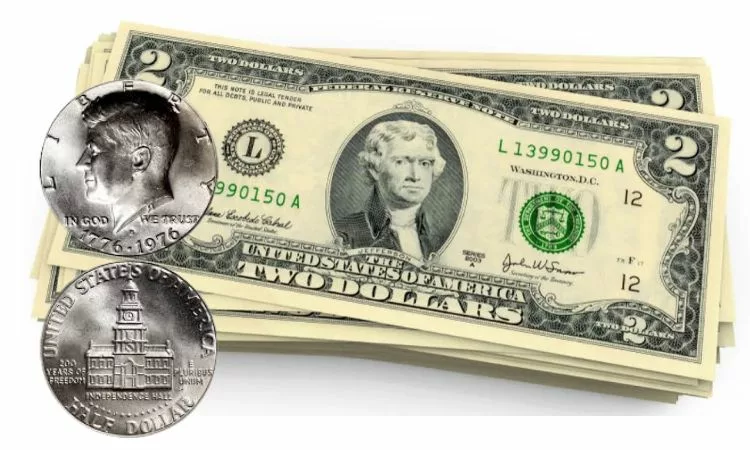 Billetes de 2 dólares y monedas de 50 centavos tienen curso legal en el país