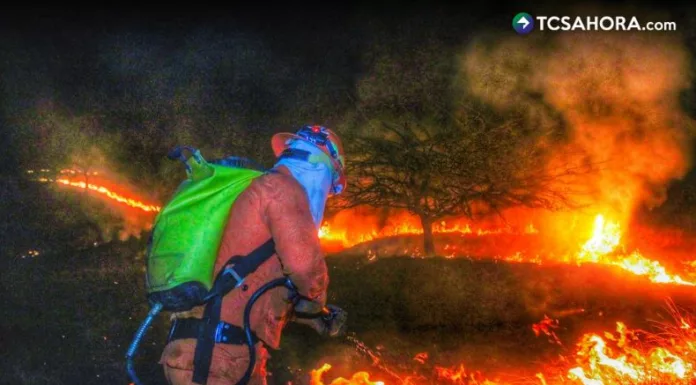 La alerta amarilla fue emitida esta noche por la Dirección General de Protección Civil ante el aumento de incendios forestales en el país.