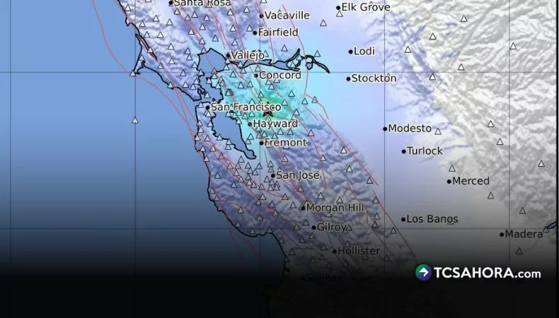 Enjambre sísmico sacude el Área de la Bahía de San Francisco
