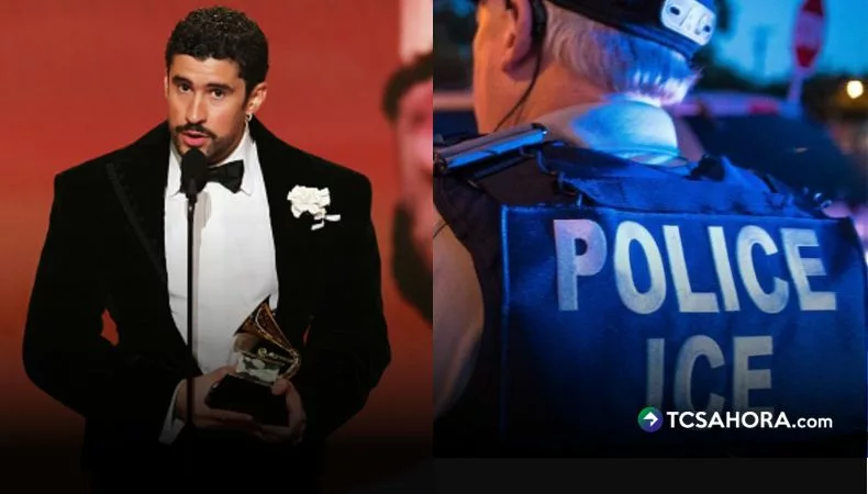 «¡Fuera ICE!» Bad Bunny se pronuncia en los Grammy a favor de los migrantes