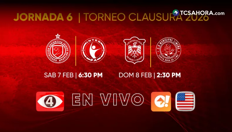 Doble «cartelera» en la fecha seis del Clausura 2026 por Canal 4