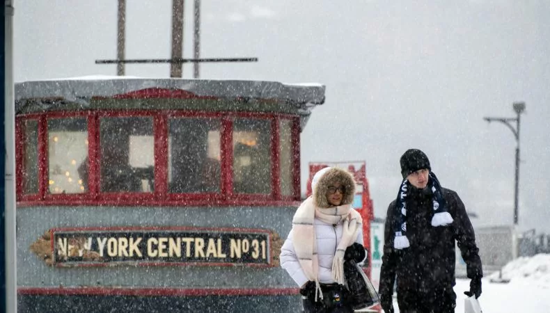 Nueva York registra helada histórica extrema