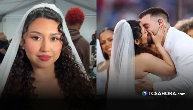 Salvadoreña se casa durante el medio tiempo del Super Bowl