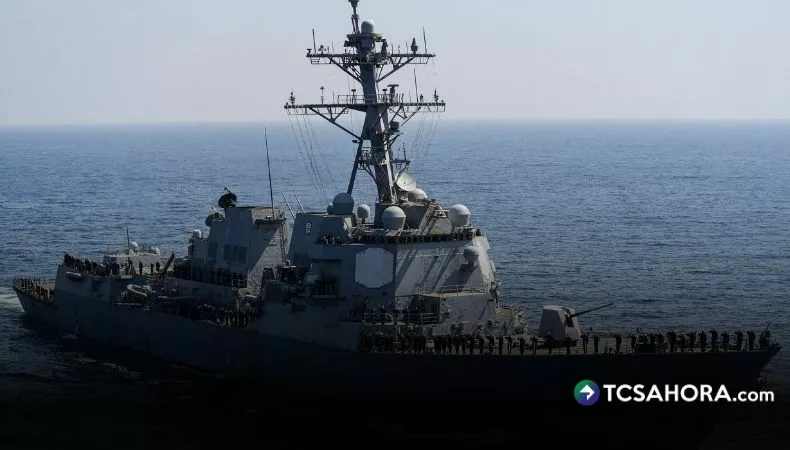 Dos marineros estadounidenses resultaron heridos tras colisión de buques