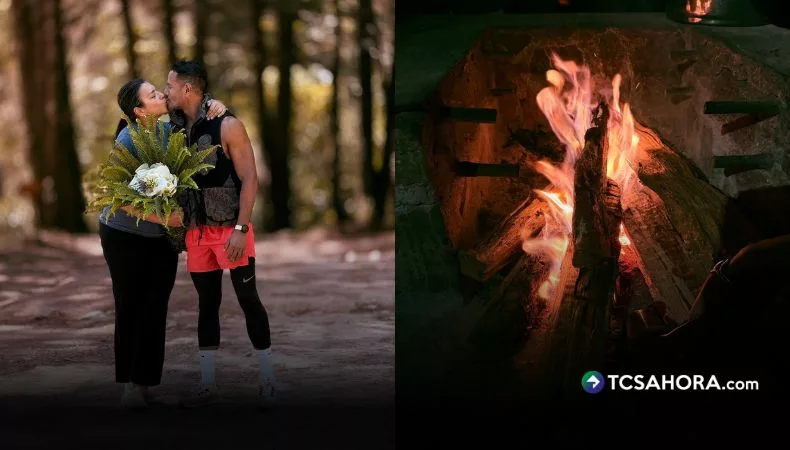 ¡Con fogata incluida! Así celebró Billy Calderón 27 años junto a su esposa