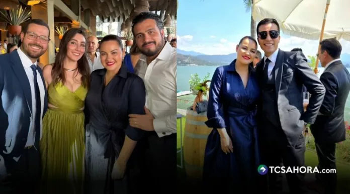 La actriz asistió junto a Andrés Tovar a una boda en Valle de Bravo y volvió a robar miradas con su look.