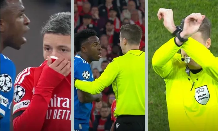 El protocolo antirracismo se activó en el partido Benfica – Real Madrid por denuncias del delantero Vinícius contra Gianluca Prestianni.