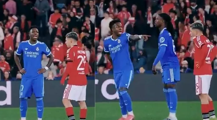 Experto brasileño en lectura de labios analizó vídeos de Vinícius tras anotar el gol al Benfica y decir al árbitro que sufrió un insulto racista