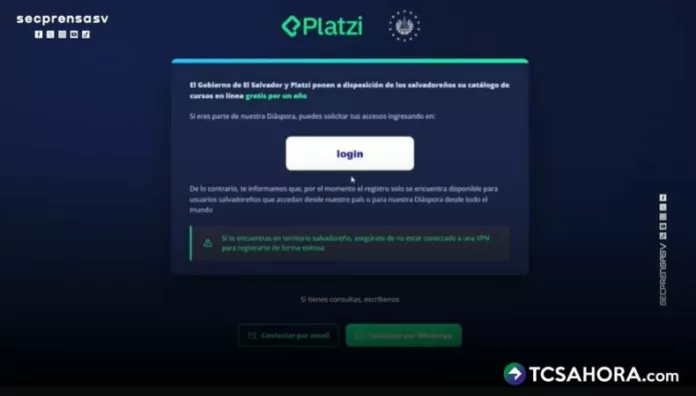 Salvadoreños en el exterior ya podrán utilizar la plataforma Platzi Desde hoy, la aplicación de Platzi está habilitada para compatriotas en el exterior. En el país, en 2 meses, se han inscrito más de 380 mil.