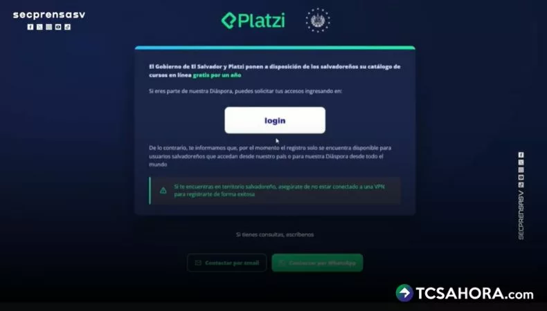 Salvadoreños en el exterior ya podrán utilizar la plataforma Platzi