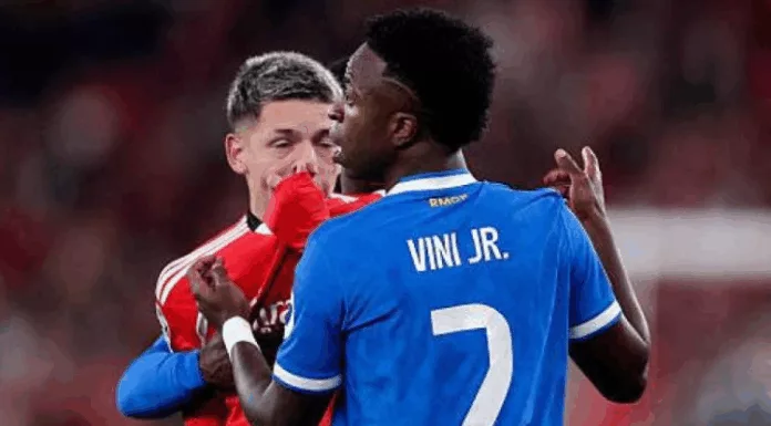 La UEFA comunicó al Benfica que Prestianni está suspendido provisionalmente hasta que se resuelva el presunto ataque racista que denunció Vinícius del Real Madrid