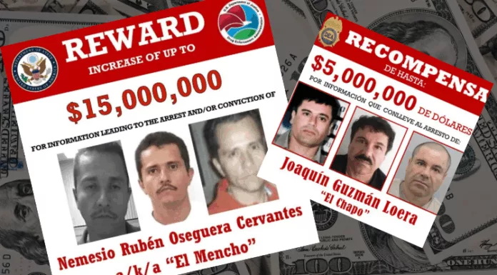 La recompensa por El Mencho era de $15 millones y por El Chapo Guzmán, EEUU ofreció $5 millones. Pero ofrecieron $20 millones por otro narco mexicano.