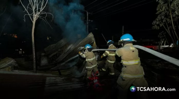 Un incendio en maleza seca se registró esta tarde en el bulevar del Ejército. Las llamas se propagaron a varias viviendas.