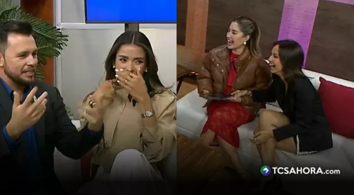 La conductora protagonizó un instante espontáneo que hizo reír a todo el equipo durante la transmisión en vivo.