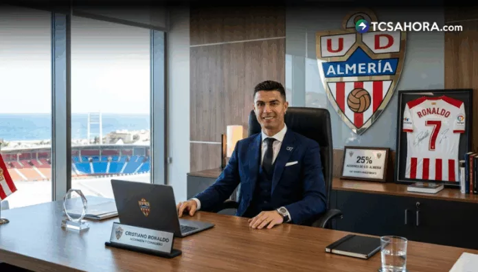 Cristiano Ronaldo adquirió el 25% de las acciones de la Unión Deportiva Almería y se convierte en socio del club español.
